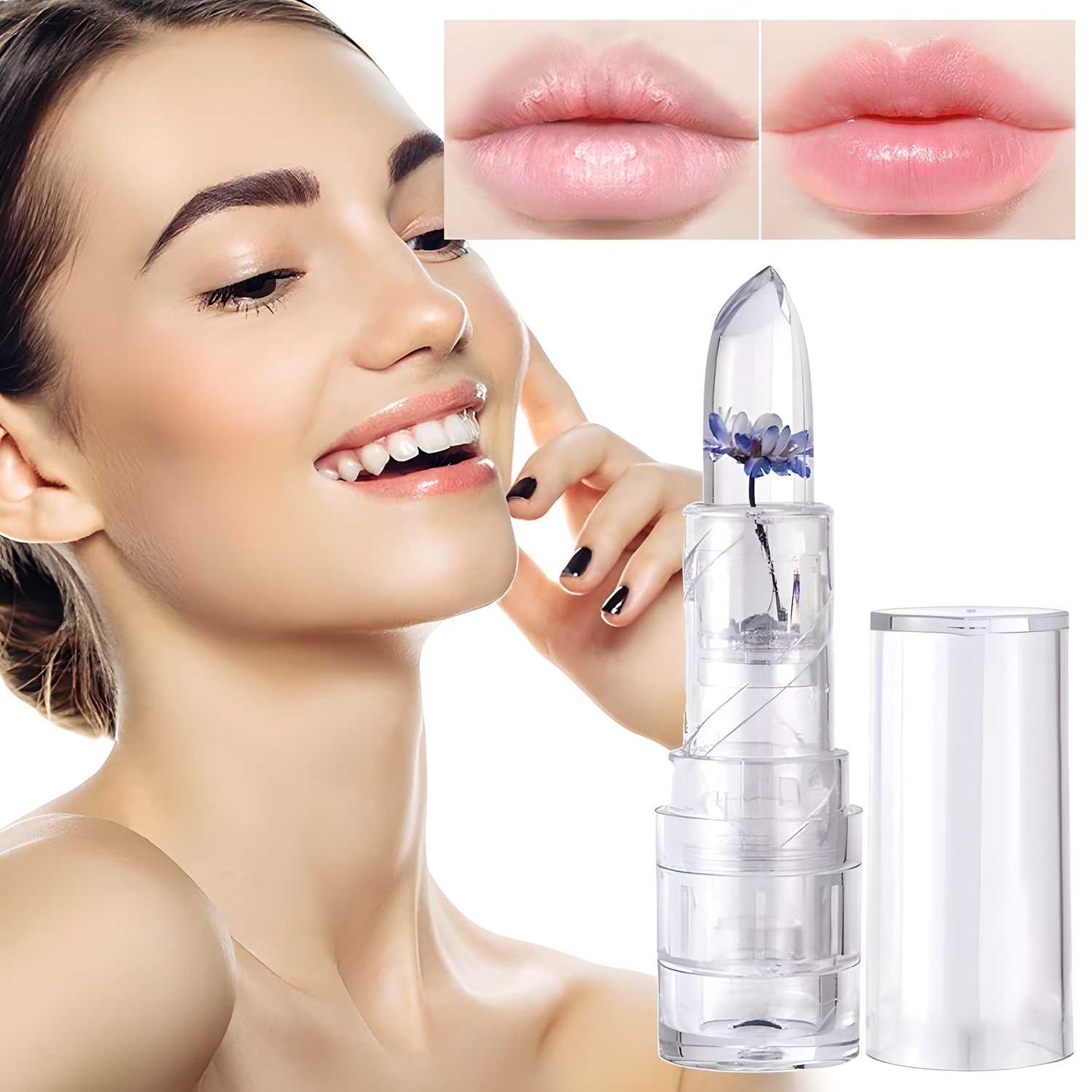 Lip Plumper Flower Moisturizing Lipstick